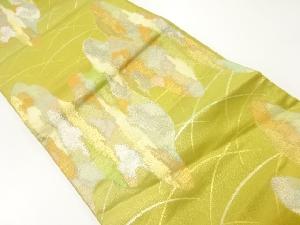 アンティーク　壷垂れに芝草模様織出し袋帯（材料）